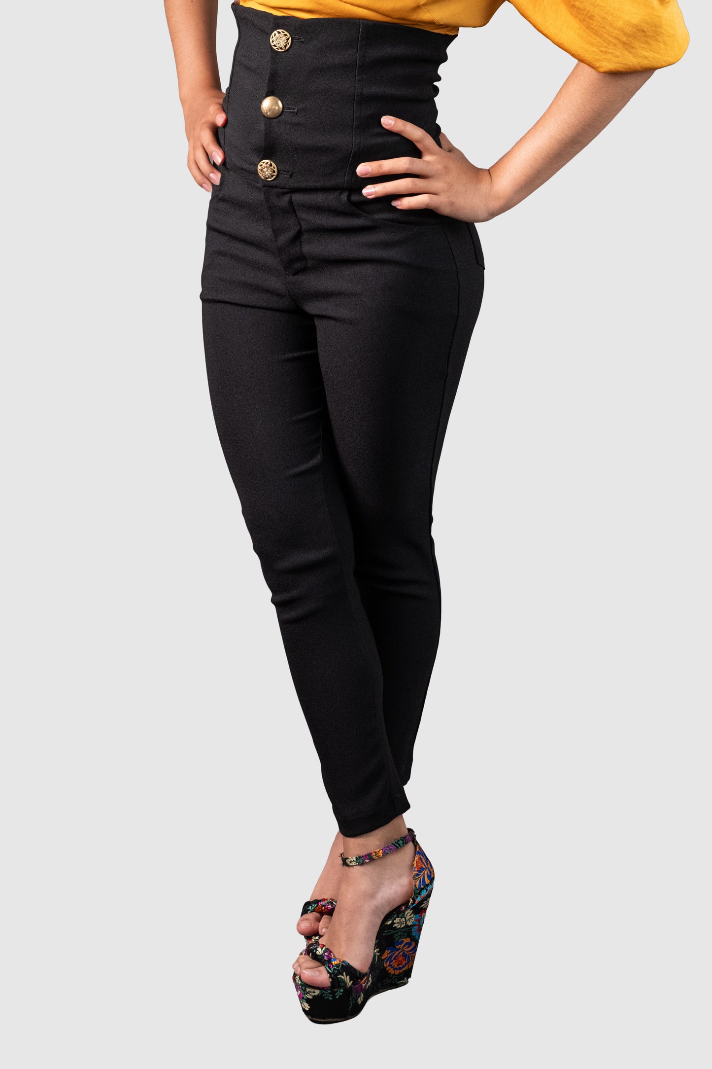 High-Waist Crepe Pants