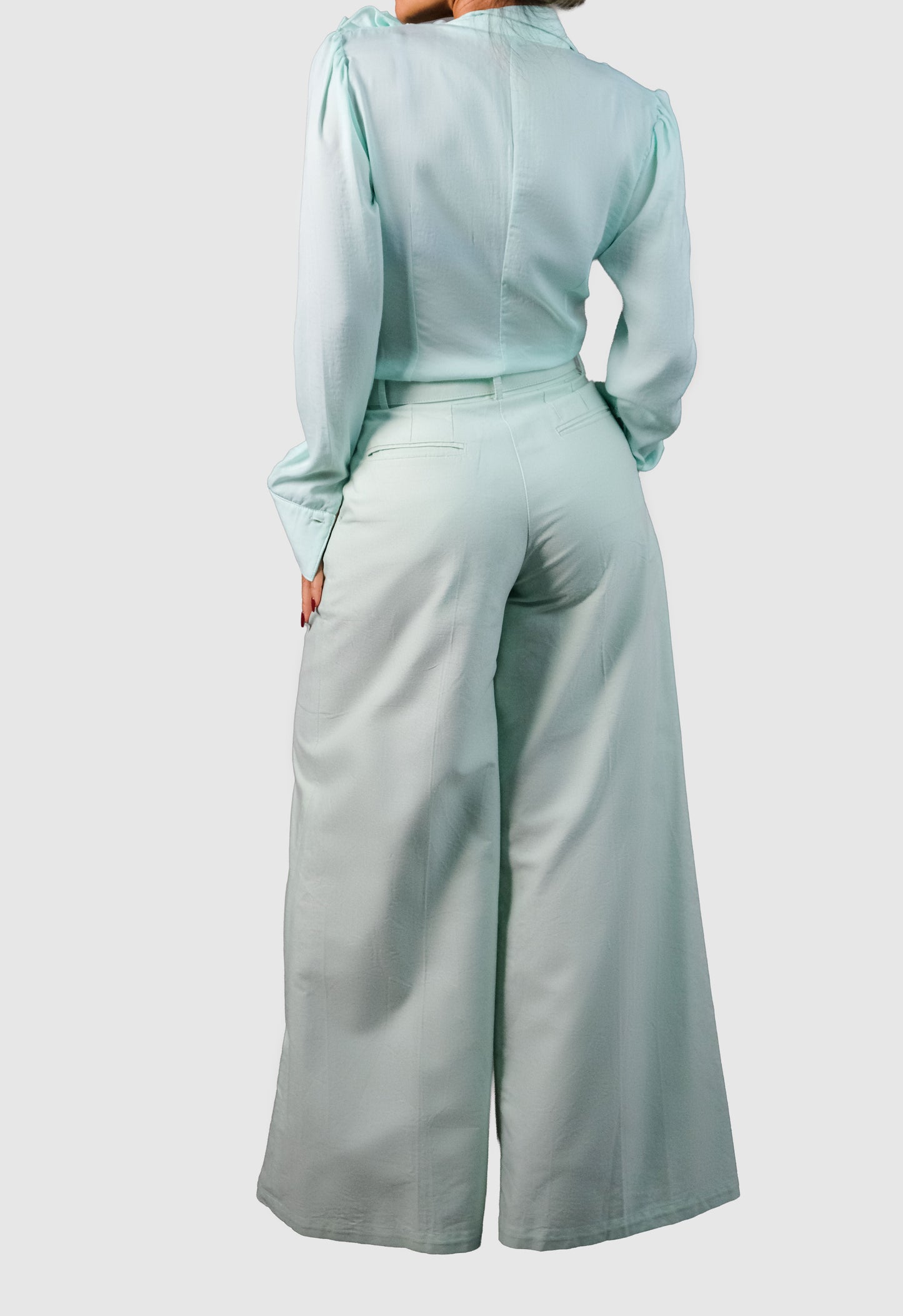 Mint Ruffled Shirt – Limited Edition Handmade
