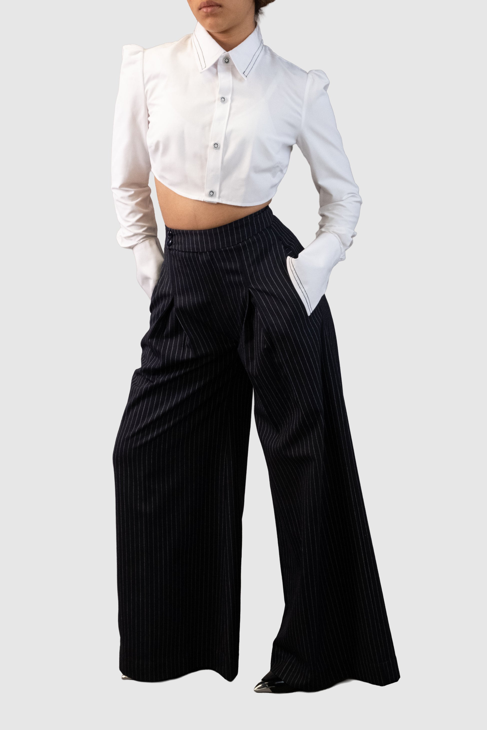 Wide Leg Tailored Pants