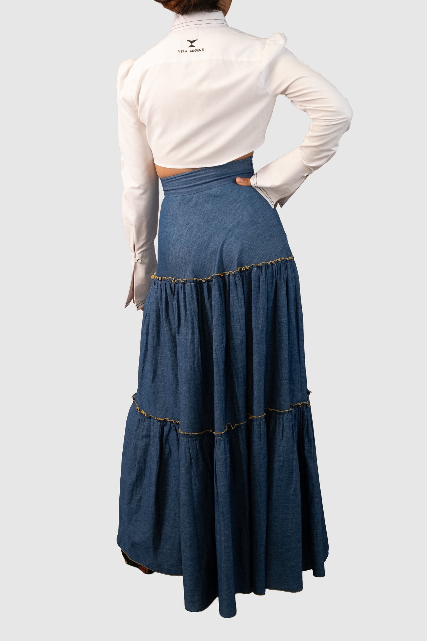 Cropped Long-Sleeve Shirt